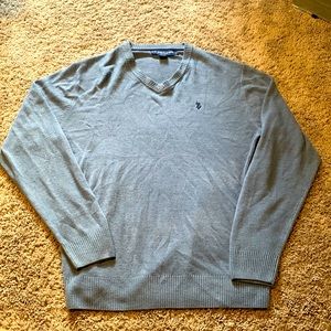 US Polo ASSN Men’s blue V-neck sweater